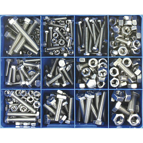 Champion 328pc Metric Set Screw & Nut Assortment 316/A4 Champion 328pc Metric Set Screw & Nut Assortment 316/A4