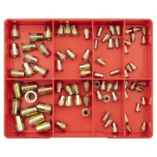 Champion 80pc Rivet Nut Insert Assortment - Steel