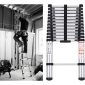 ProEquip 3.8M Telescopic Aluminium Ladder 150kg Cap.