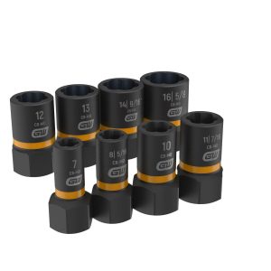 GEARWRENCH 8PC 1/4 INCH & 3/8 INCHDR BOLT BITER SET