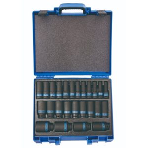 KING TONY 25PC 1/2"DR IMPACT DEEP SOCKET SET WITH CASE