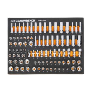 GEARWRENCH 89PC 1/4 IN DRIVE MASTER MET SOCKET SET IN EVA TRAY