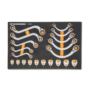 GEARWRENCH 20PC SPECIALTY RATCHETING MET WRENCH SET IN EVA TRAY