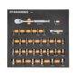GEARWRENCH 31PC 3/8IN DR 90T RATCHET AND BOLT BITER SOCKET SET IN EVA TRAY