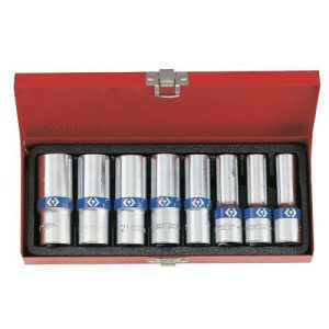 KING TONY 8PC 1/2DR DEEP SKT SET 12-23mm