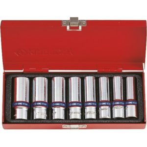 KING TONY 8PC 3/8DR DEEP SKT SET 10-19mm