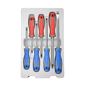 KING TONY 7PCE POZI/SLOT SDRIVER SET