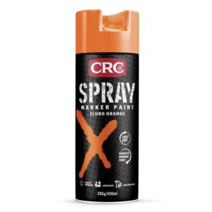 CRC SPRAY MARKER PAINT FLURO ORANGE 400ML UPSIDE DOWN