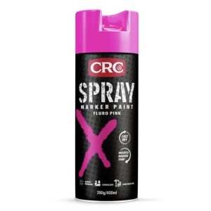 CRC SPRAY MARKER PAINT FLURO PINK 400ML UPSIDE DOWN