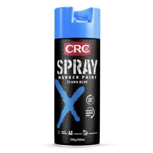 CRC SPRAY MARKER PAINT FLURO BLUE 400ML UPSIDE DOWN