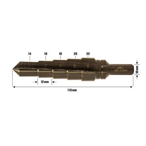 JEI TURBO STEP REAMER 14 TO 22MM