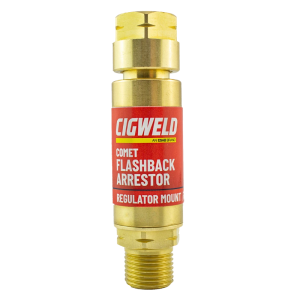 CIGWELD COMET FLASHBACK ARRESTOR – REG MOUNT– FUEL (3/8″ BSP LH )