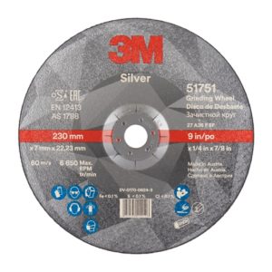 230 X 7.0 X 22.23mm GRINDING DISC SILVER 3M