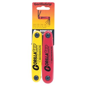 BONDHUS SET 16 HEX GORILLA GRIP FOLD UP 2PK