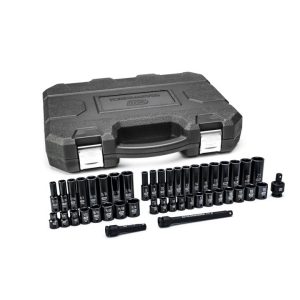 GEARWRENCH 44 Piece 3/8" Drive 6 Point Standard & Deep Impact SAE/Metric Socket Set