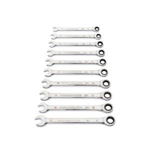 Gearwrench 12 Piece 90-Tooth 12 Point Metric Combination Ratcheting Wrench Set