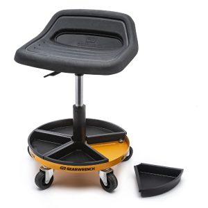 GEARWRENCH 457-559mm Adjustable Height Swivel Mechanics Seat