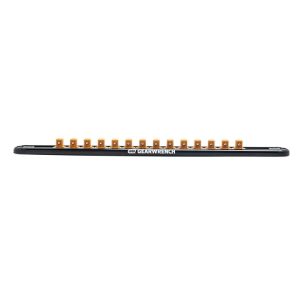 GEARWRENCH 3/8" Drive Magnetic Socket Rail Includes 14 Clips