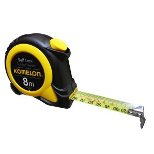KOMELON 8mx25mm YELLOW FULL AUTO SELF LOCK POCKET TAPE (PS85)