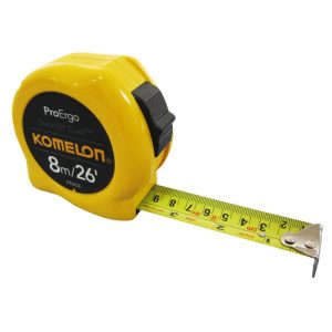 KOMELON 8m/26ftx25mm PROERGO  POCKET TAPE Metric/Imperial (PE85E)
