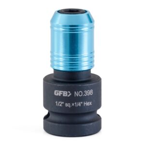 GFB398 1/2'' DRIVE FEMALE ADAPTOR TO 1/4'' QUICK RELEASE BIT