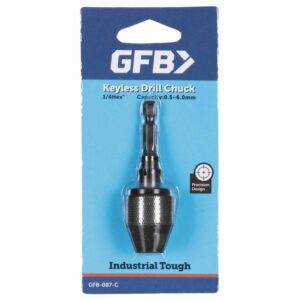 GFB87 6mm CAPACITY KEYLESS CHUCK 1/4'' SHANK
