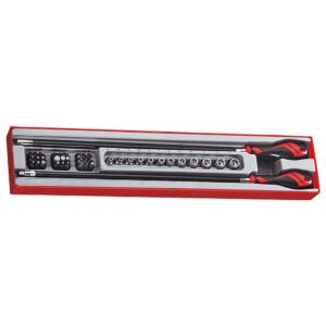 Teng 41pc 1/4in Flex Handle Set w/ Bits & Skts - TTX-Tray