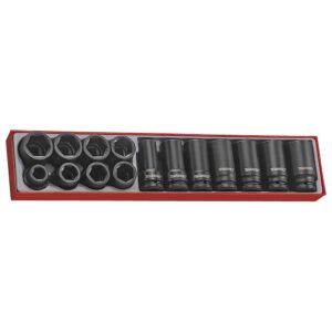 Teng 15pc 3/4in Dr. Impact Reg & Deep Skt Set - TTX-Tray