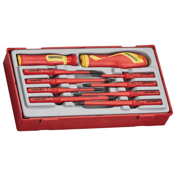 Teng 10pc 1000 Volt Screwdriver Set FL-PH-PZ - TC-Tray Teng 10pc 1000 Volt Screwdriver Set FL-PH-PZ - TC-Tray