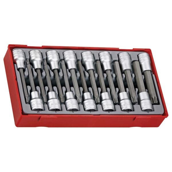 Teng 15pc 1/2in Dr. TX & Hex Long Bits Skt Set - TC-Tray Teng 15pc 1/2in Dr. TX & Hex Long Bits Skt Set - TC-Tray