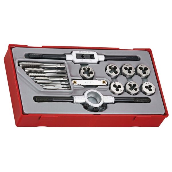 Teng 17pc Metric Tap & Die Set - TC-Tray Teng 17pc Metric Tap & Die Set - TC-Tray