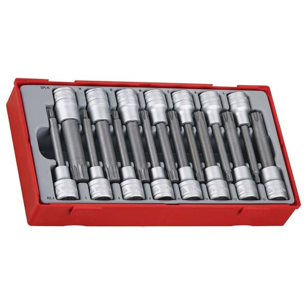 Teng 15pc 1/2in Dr. RIL/SPL Bits Skt Set - TC-Tray Teng 15pc 1/2in Dr. RIL/SPL Bits Skt Set - TC-Tray