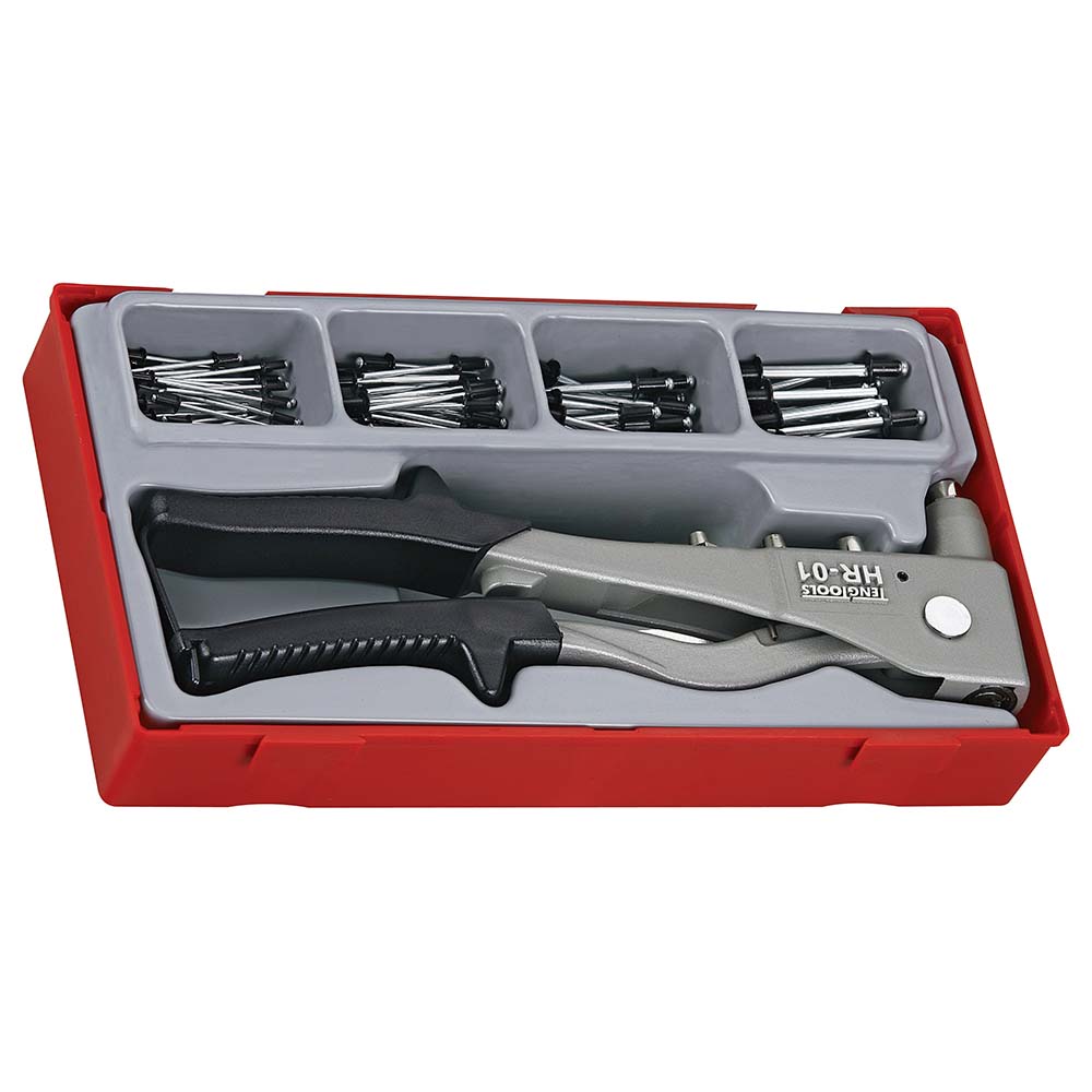 Teng 81pc H/Duty Rivet Gun Set w/Rivets - TC-Tray
