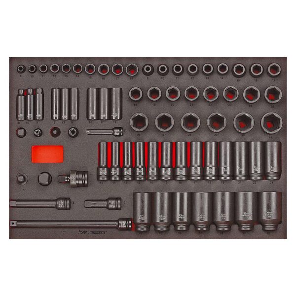 Teng 73pc 3/8 & 1/2in Dr. Metric Imp Skt & Acc Set (EVA) Teng 73pc 3/8 & 1/2in Dr. Metric Imp Skt & Acc Set (EVA)