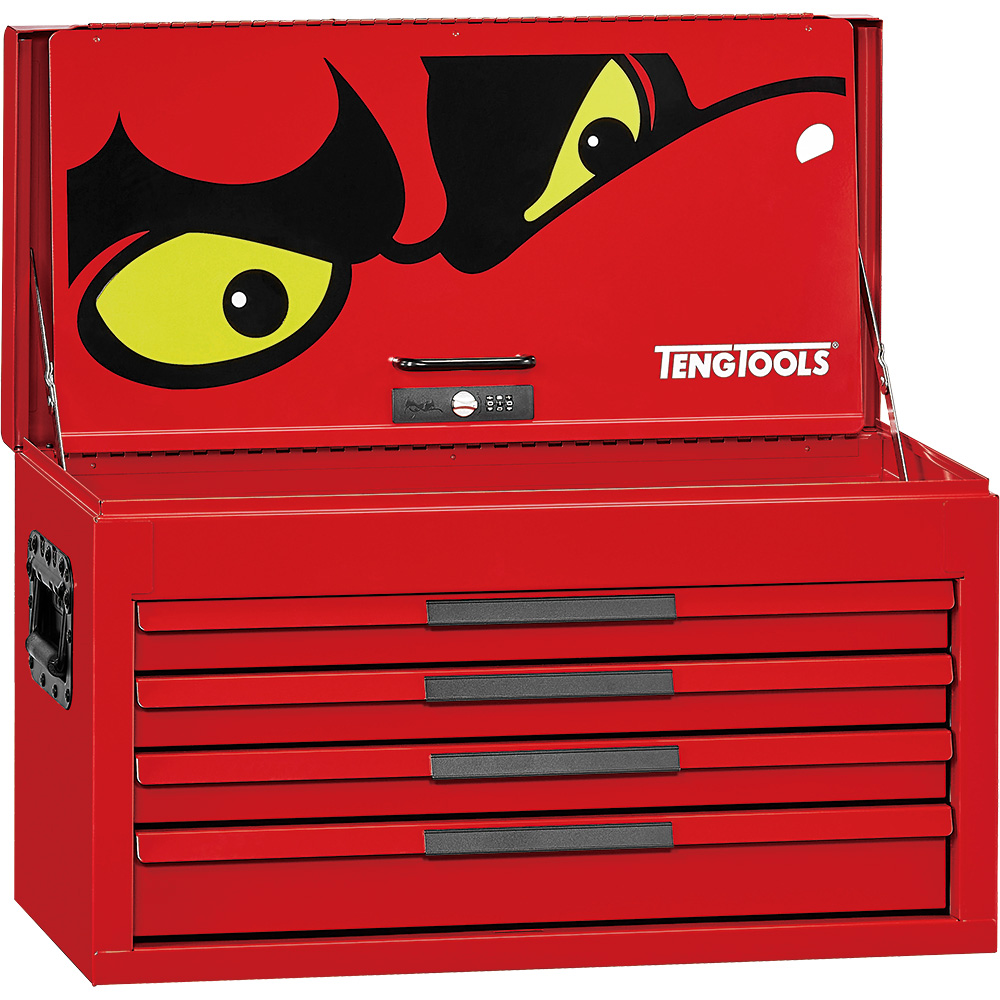 Teng Pro35 26in Tool Chest 4 Drawers Red