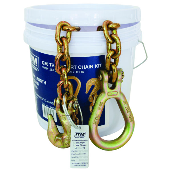 ITM G70 Transport Chain - 9 Ton Lashing Cap. - 5M Length ITM G70 Transport Chain - 9 Ton Lashing Cap. - 5M Length