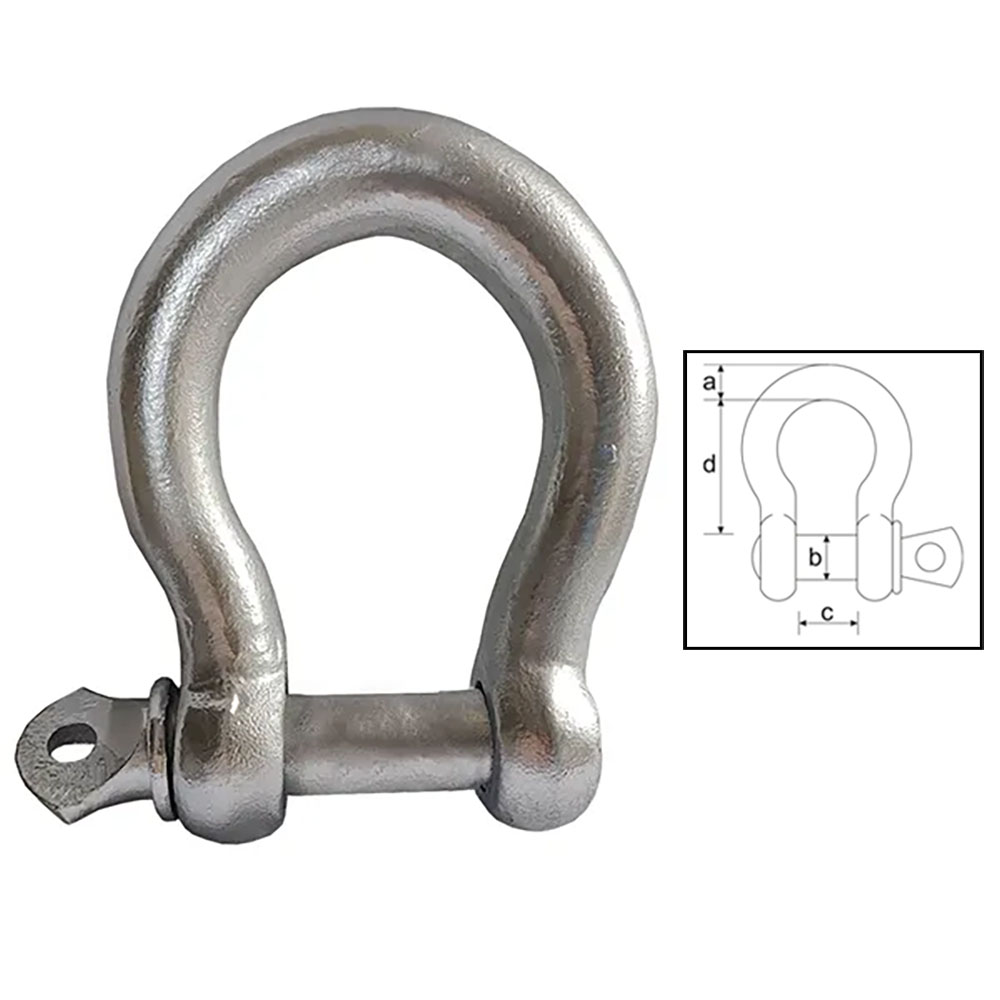 ITM Bow Shackle Commercial Galvanised 5mm Body