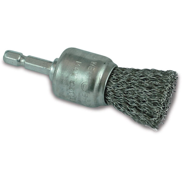 ITM Crimp Wire Spindle Mounted End Brush 50mm ITM Crimp Wire Spindle Mounted End Brush 50mm