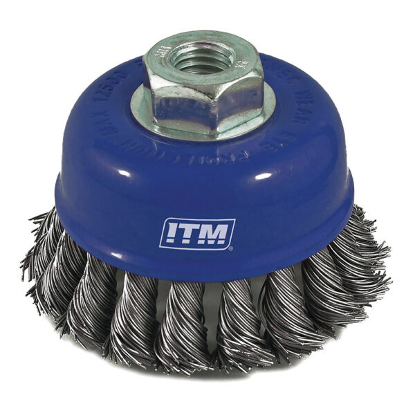 ITM Twist Knot Cup Brush Steel 125mm ITM Twist Knot Cup Brush Steel 125mm