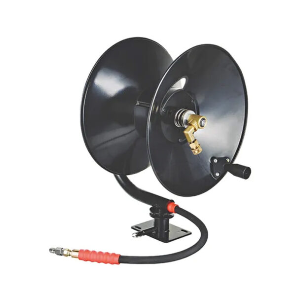 ITM Pressure Washer Hose Reel 30M Pivoting Base w/ Couplers
