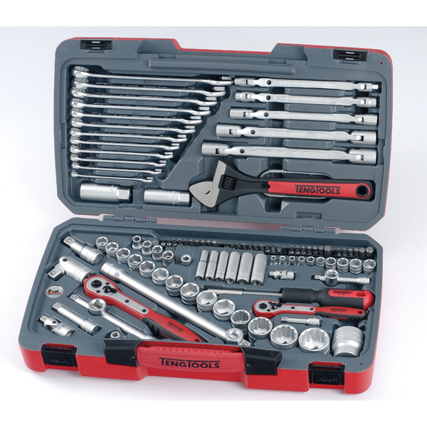Teng 106pc 1/4in-3/8in-1/2in Dr. Metric Socket & Tool Set Teng 106pc 1/4in-3/8in-1/2in Dr. Metric Socket & Tool Set