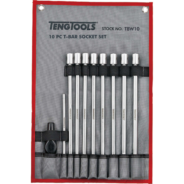 Teng 10pc T-Bar Uni-Joint Long Skt Set 7-19mm Teng 10pc T-Bar Uni-Joint Long Skt Set 7-19mm