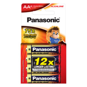 Panasonic AA Battery Alkaline(4pk) Paper Pack