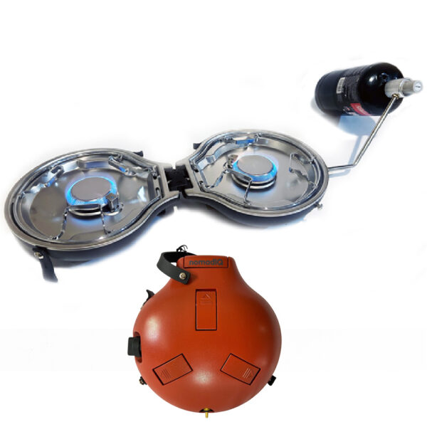 NomadiQ Professional 2 Burner Stove - Terra