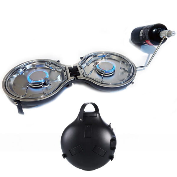 NomadiQ Professional 2 Burner Stove - Black NomadiQ Professional 2 Burner Stove - Black