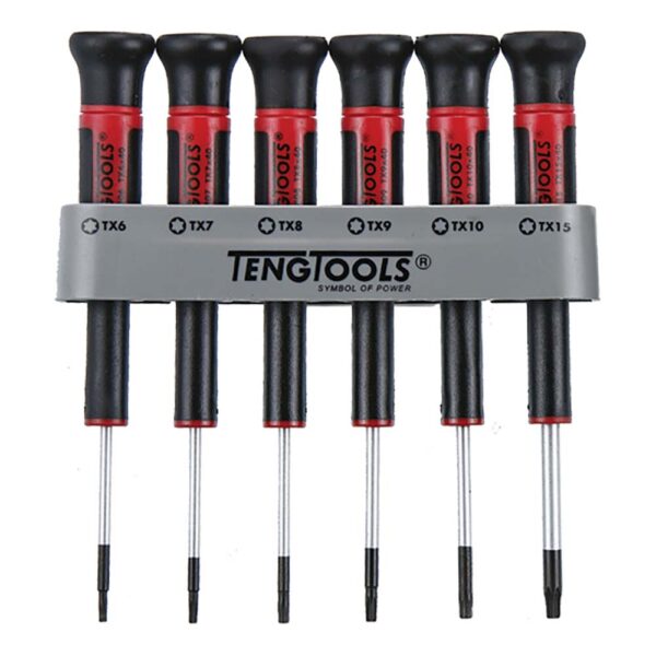Teng 6pc MD Mini TX Screwdriver Set w/ Holder Teng 6pc MD Mini TX Screwdriver Set w/ Holder