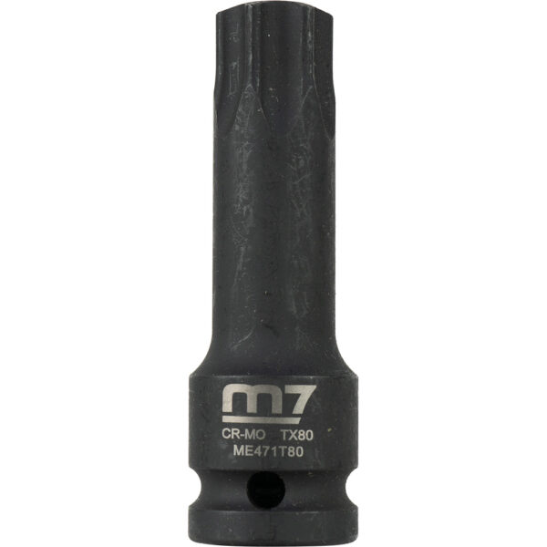 M7 Torx Impact Socket 1/2in Dr. T80 M7 Torx Impact Socket 1/2in Dr. T80