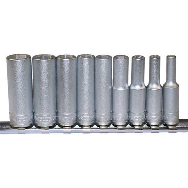 Teng 9pc 1/4in Dr. Metric Deep Socket Set 4-13mm 6Pnt Teng 9pc 1/4in Dr. Metric Deep Socket Set 4-13mm 6Pnt