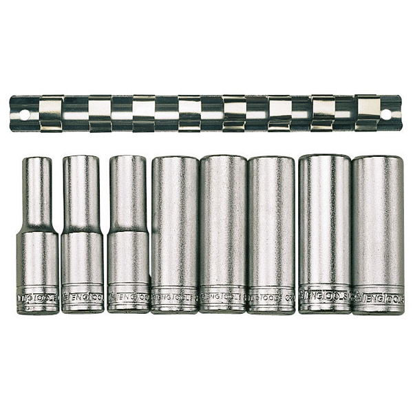Teng 8pc 1/2in Dr. Deep Socket Set 13-24mm 12Pnt Teng 8pc 1/2in Dr. Deep Socket Set 13-24mm 12Pnt