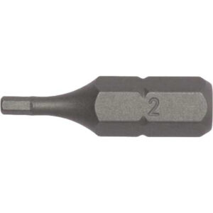 Teng 3Pc 1/4in Hex 8mm Hex Bit x 25mm (L)
